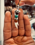 Zulfiqar Necklace with Aqeeq Stones