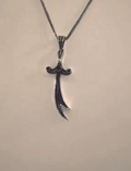 Zulfiqar Necklace in Black