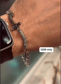 Beautiful zulfiqar sword bracelet in black